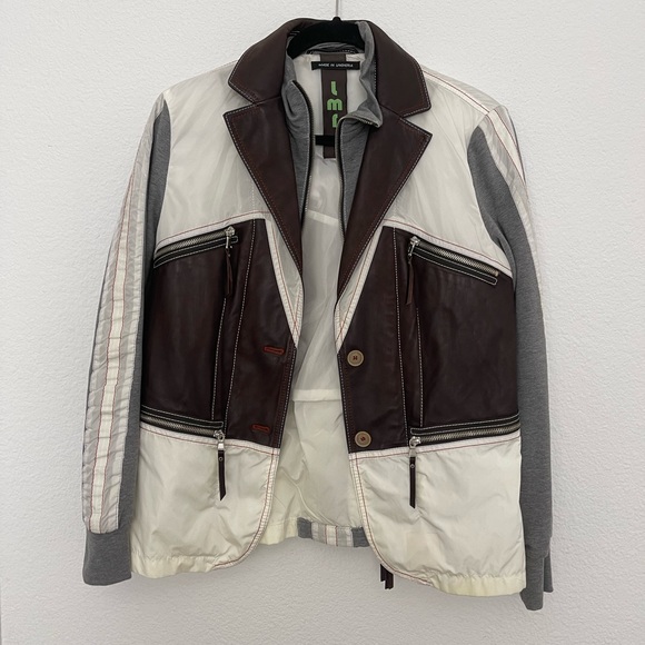 Vintage Mixed Material Jacket - Picture 2 of 4